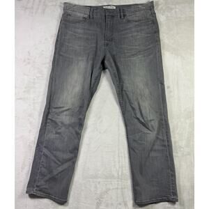 Jos. A. Bank Men’s Gray Distressed Jeans Tailored Fit Denim Size 36x29